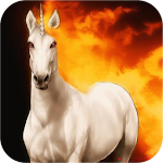 Unicorn on fire live wallpaper Apk