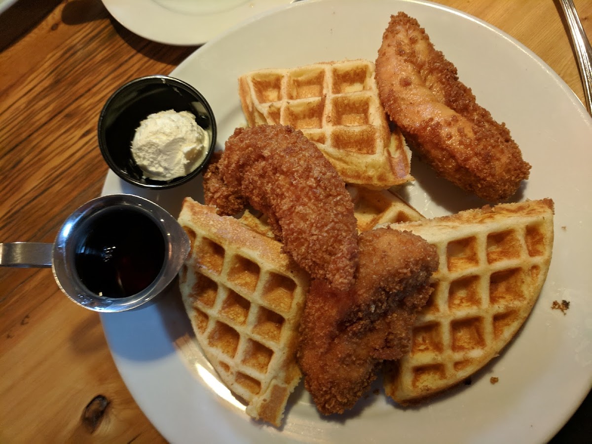 GF chicken and waffles