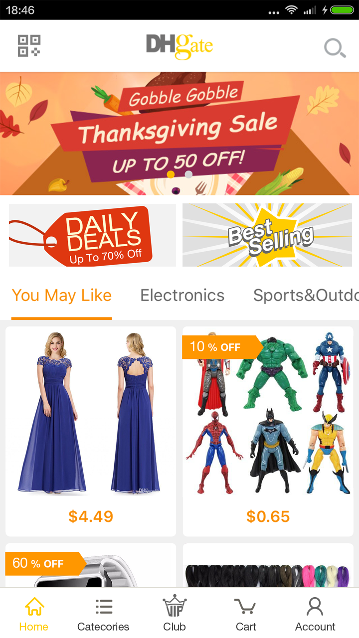 Android application DHgate-Shop Smart, Shop Direct screenshort