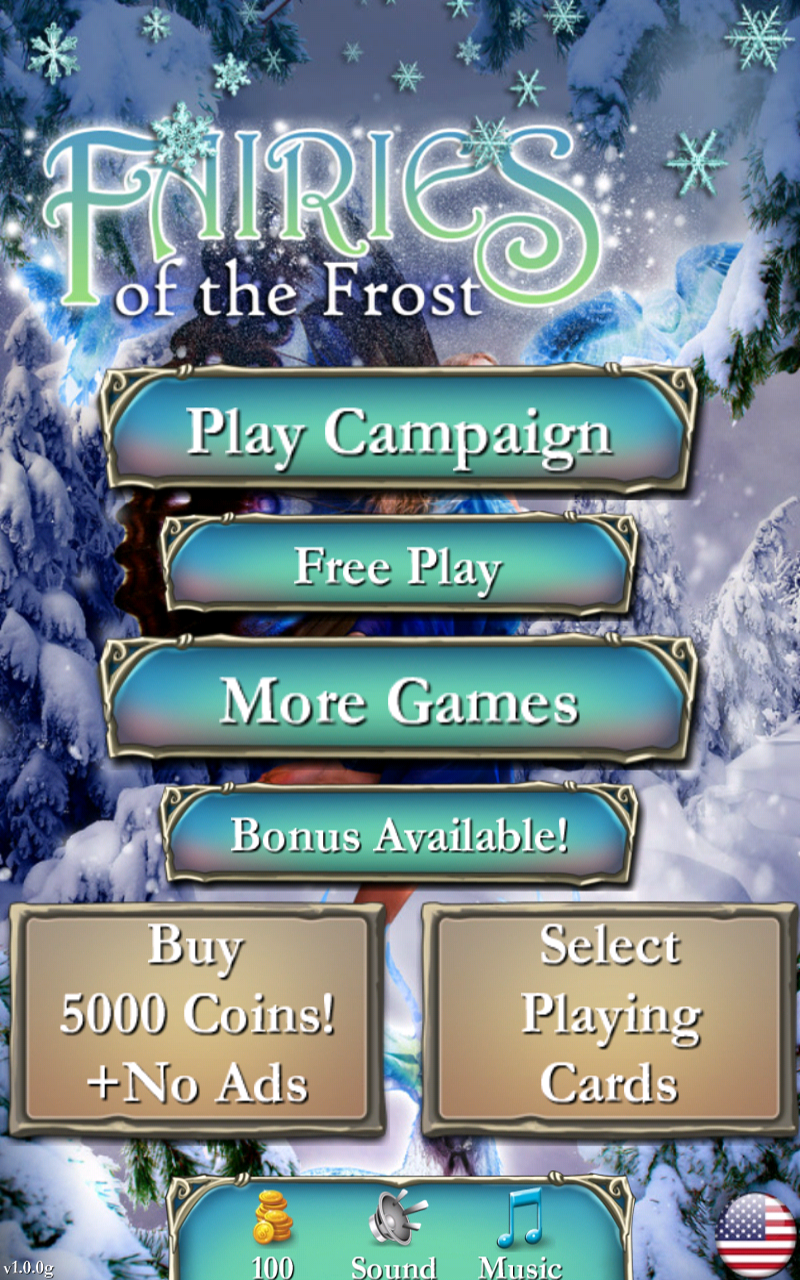 Android application Solitaire: Frost Fairies screenshort