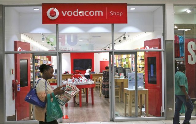 A Vodacom outlet in Johannesburg. Picture: REUTERS/SIPHIWE SIBEKO