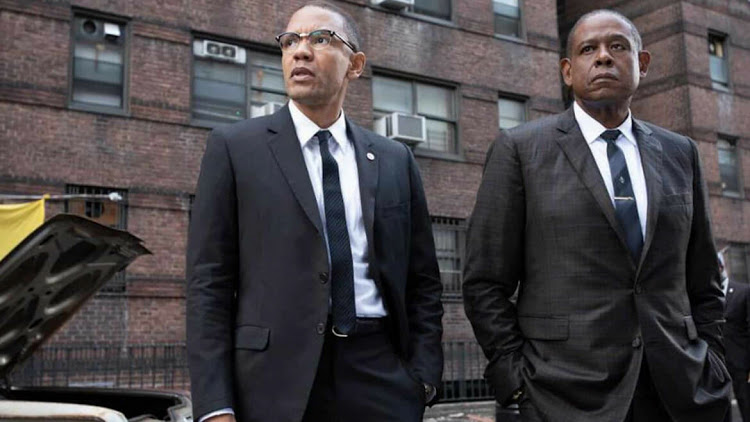 Nigel Thatch as Malcolm X and Forest Whitaker as 'Bumpy' Johnson in Godfather Of Harlem. Picture: SUPPLIED/SHOWMAX