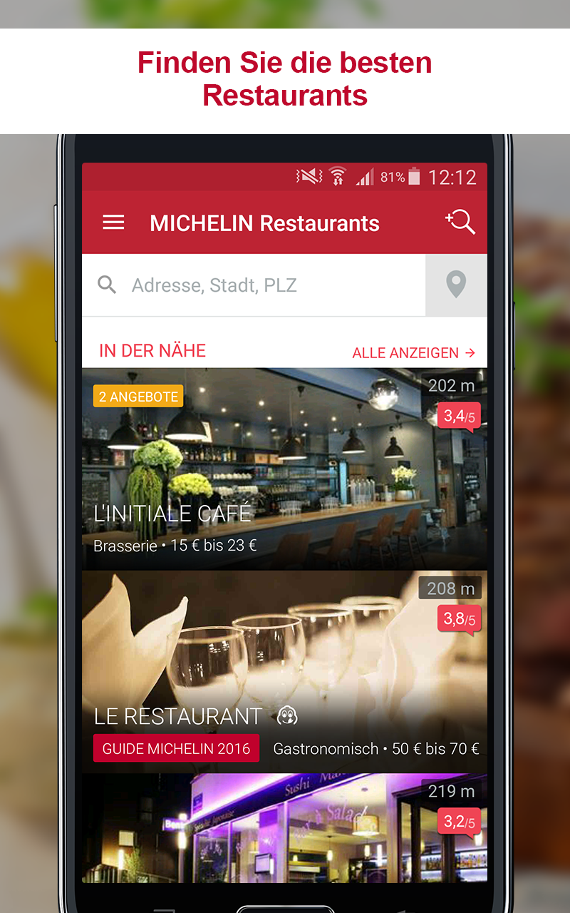 Android application MICHELIN Guide - The best restaurants & hotels screenshort
