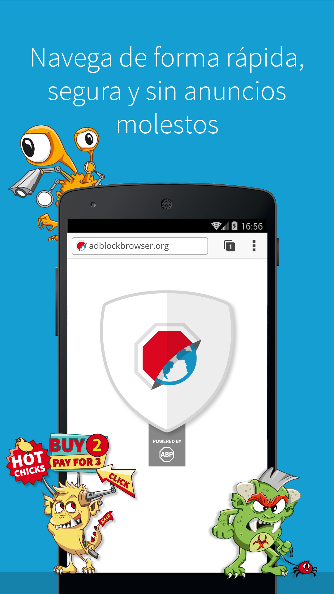 Android application Adblock Browser: Fast & Secure screenshort