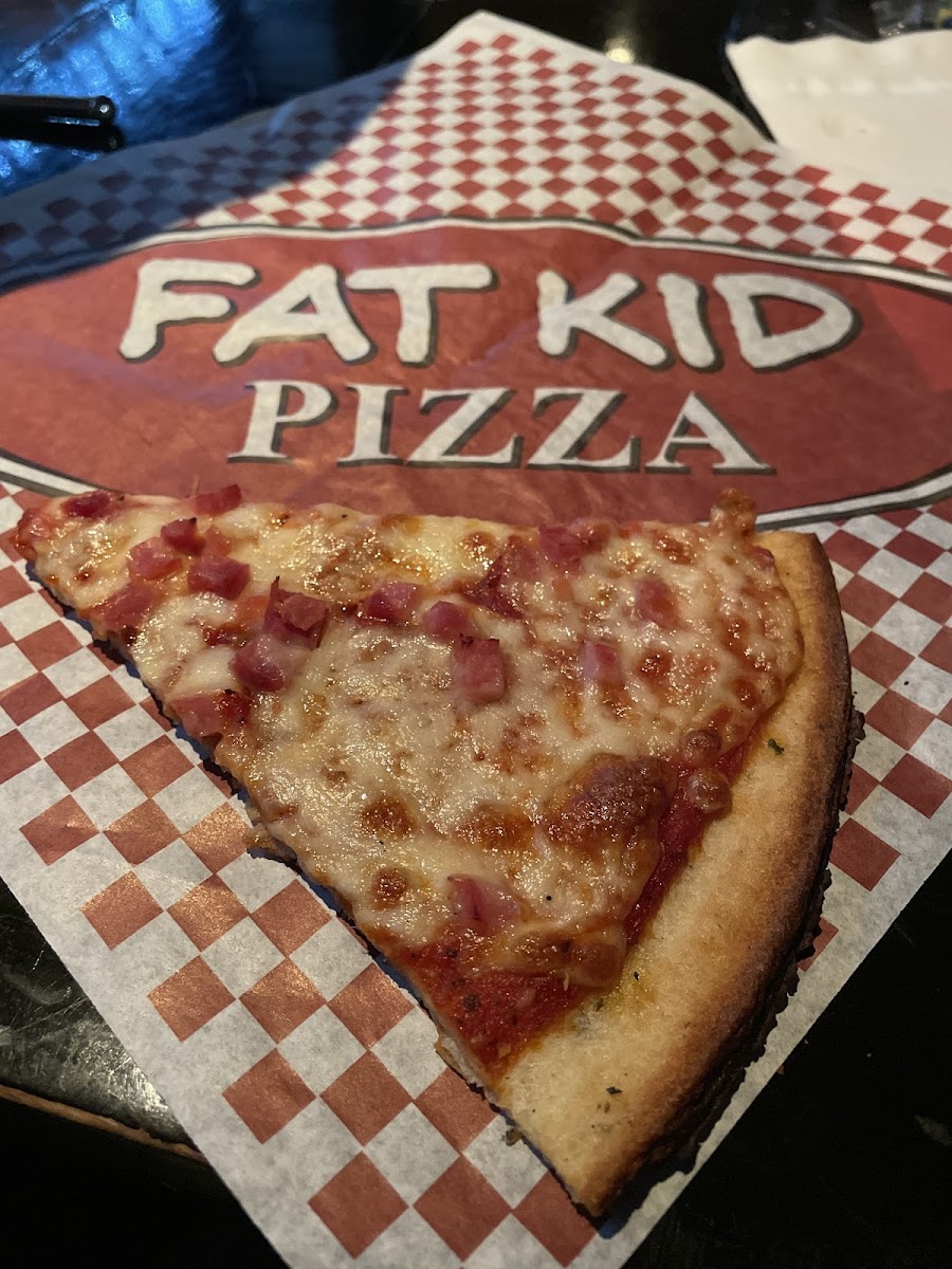 Pretty decent size, crust tastes delicious.