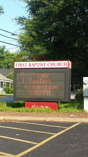 First Baptist Church Sign