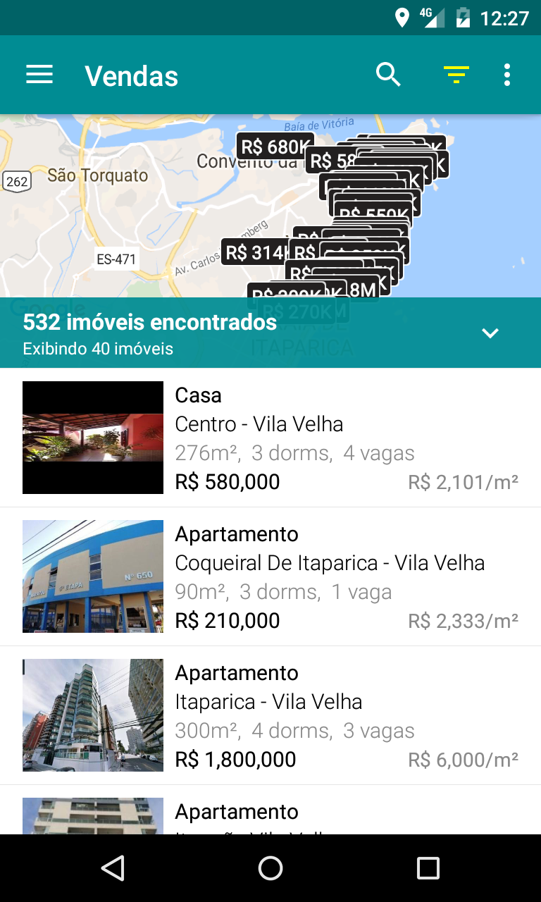 Android application Grand Imobiliaria screenshort