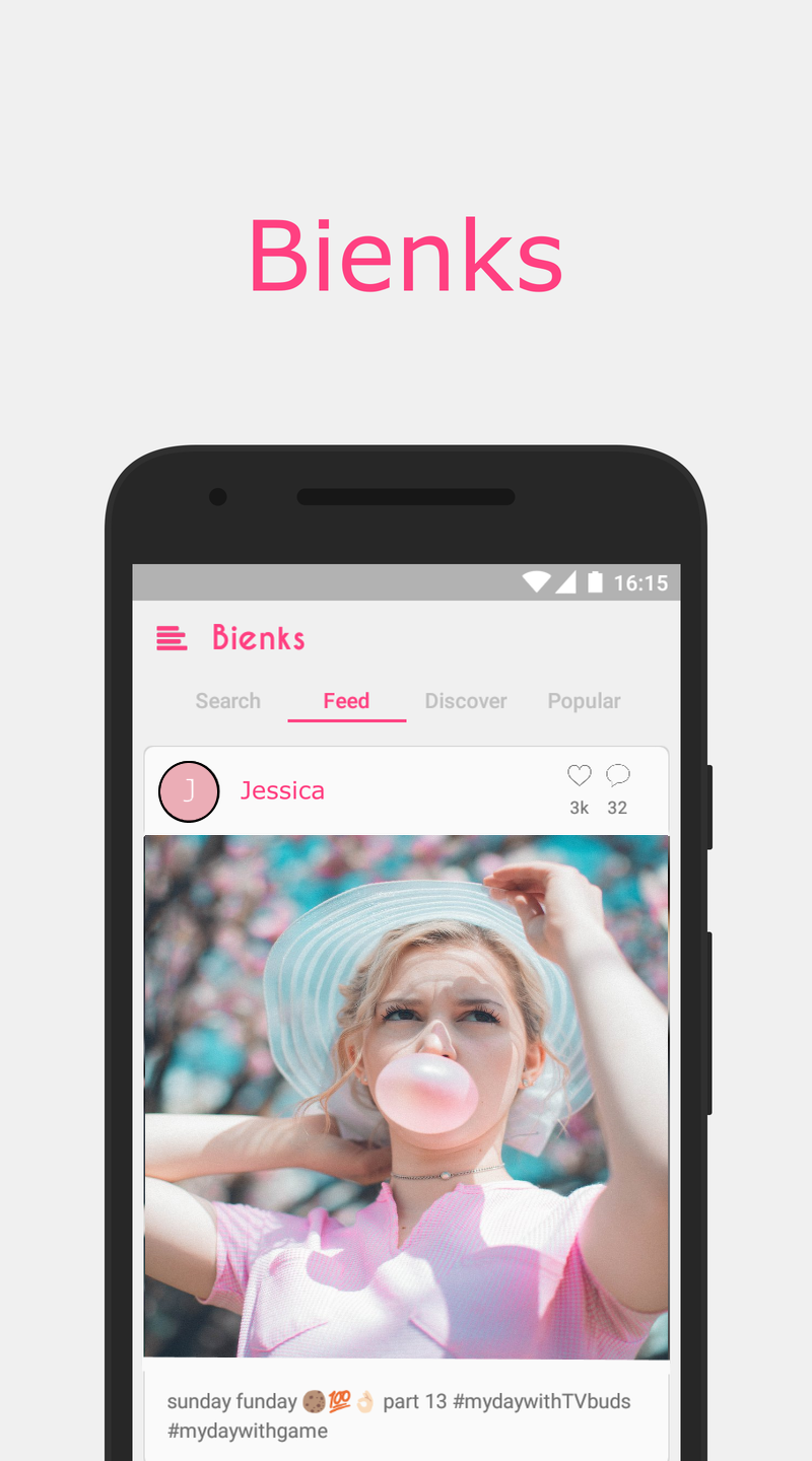 Android application Bienks: Instagram Viewer screenshort