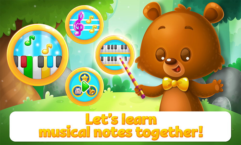 Android application Learning Music Notes for Kids - Educational Game screenshort