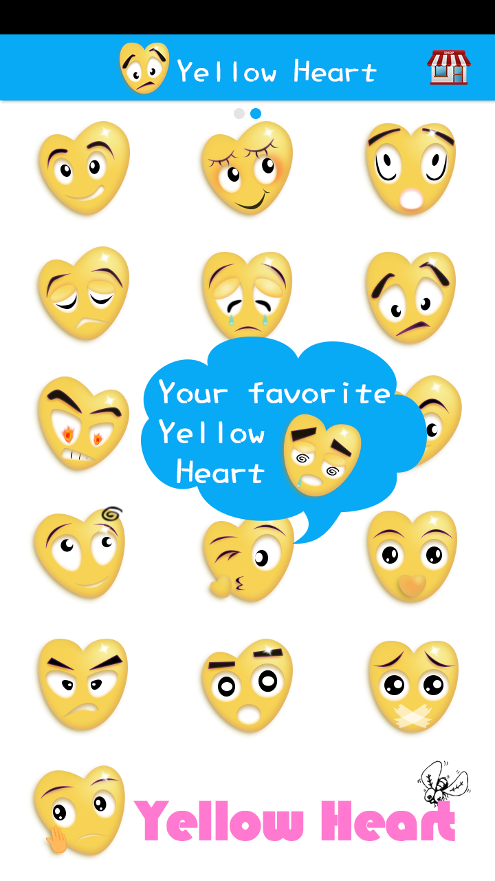 Android application Sticker Heart Emoji Keyoard screenshort