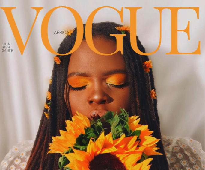 South African influencer 'Cnehshuga' looks stunning on the 'Vogue' magazine cover.