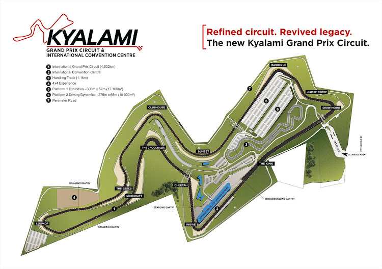 The current circuit layout.