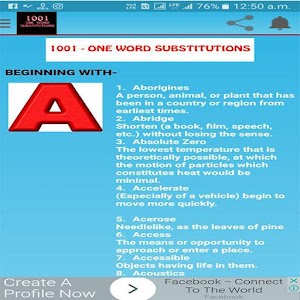 Download 1001-ONE WORD SUBSTITUTIONS For PC Windows and Mac