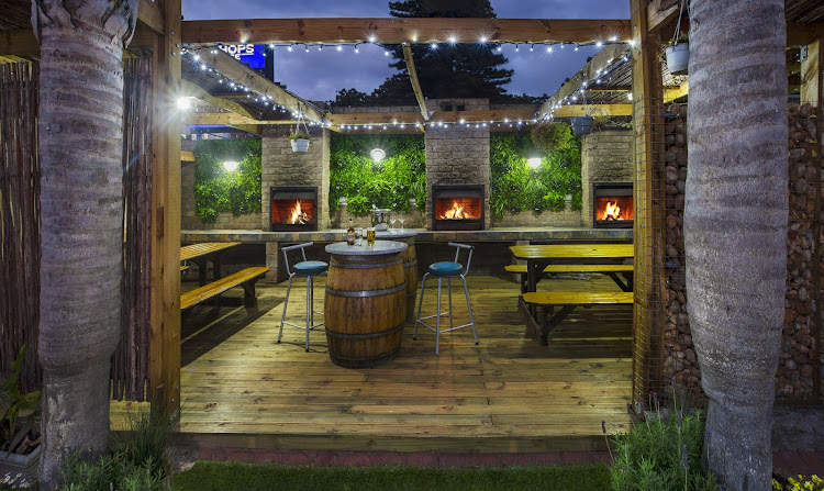 Self-catering suites are among the accommodation options available at Bishops Lodge, which makes having a braai area for guests a wonderful addition to the property.