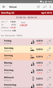 Arbeitszeitkonto Business app for Android Preview 1
