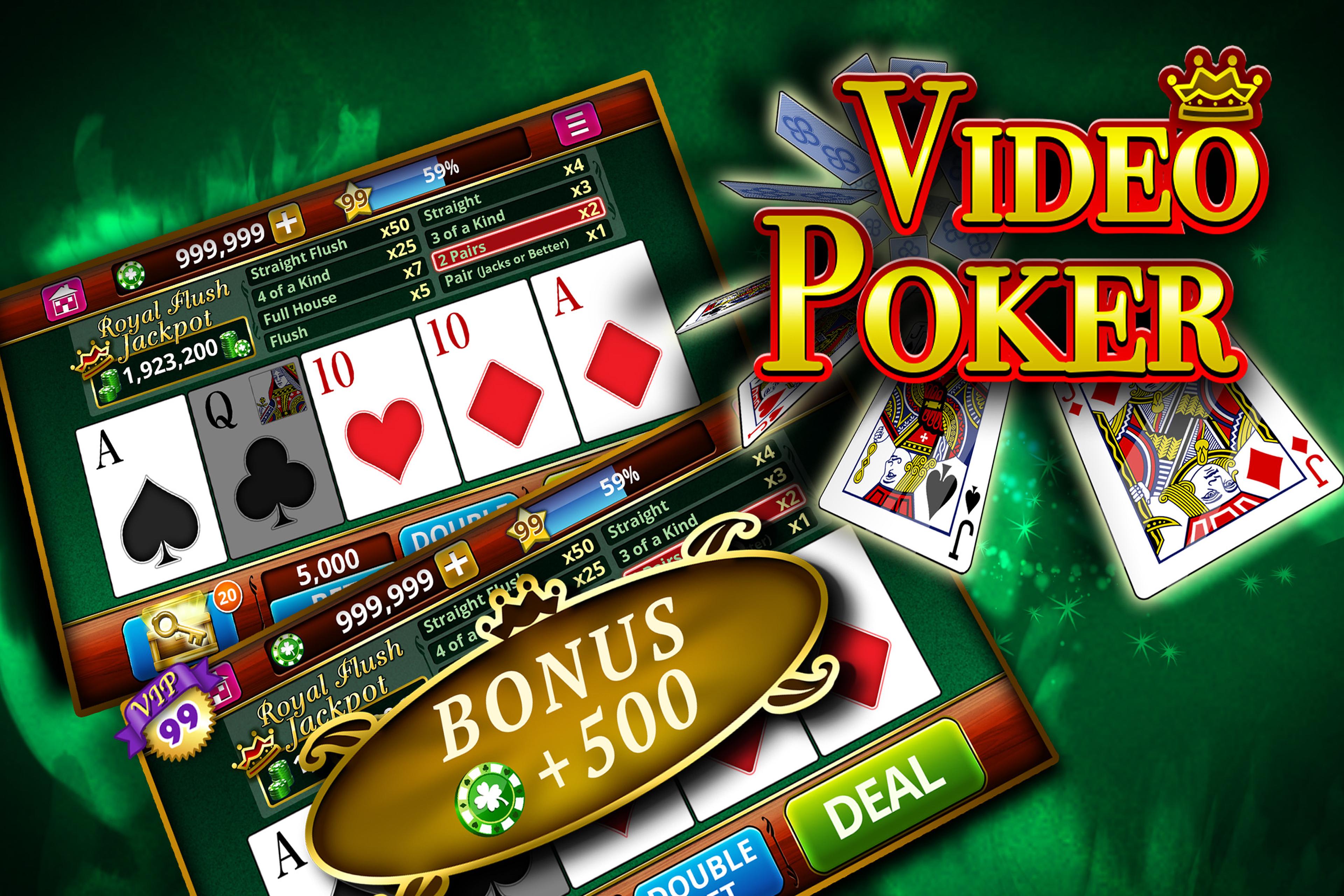 Android application Video Poker Offline Card Games screenshort