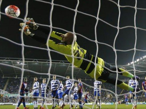 Reading goalkeeper Ali Al-Habsi made five saves to keep Crystal Palace out before Yohan Cabaye's penalty - and he perhaps should have saved that too.photo/ BBC