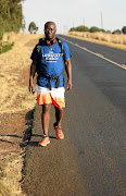 Fred Khumalo, author of 'The Longest March', embarked on his own march from Joburg  to Ladysmith in  KZN.  /ANTONIO MUCHAVE