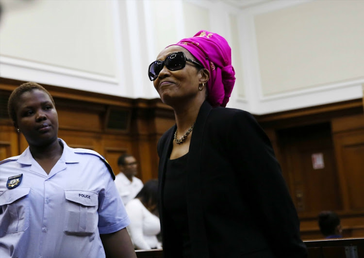 Thandi Maqubela also known as the "black widow" appeared at the Cape Town High Court on March 31, 2015 in Cape Town.