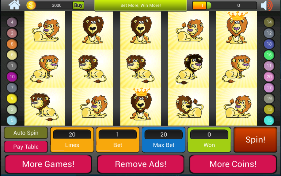 Android application Safari Jungle Las Vegas Slots screenshort