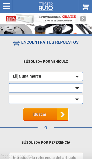 Android application Mister Auto - Low Cost Car Parts screenshort