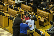 EFF member Mbuyiseni Ndlozi was forcibly ejected from the National Assembly on 4 May 2016 after the party attempted to prevent President Jacob Zuma from delivering his budget vote speech.