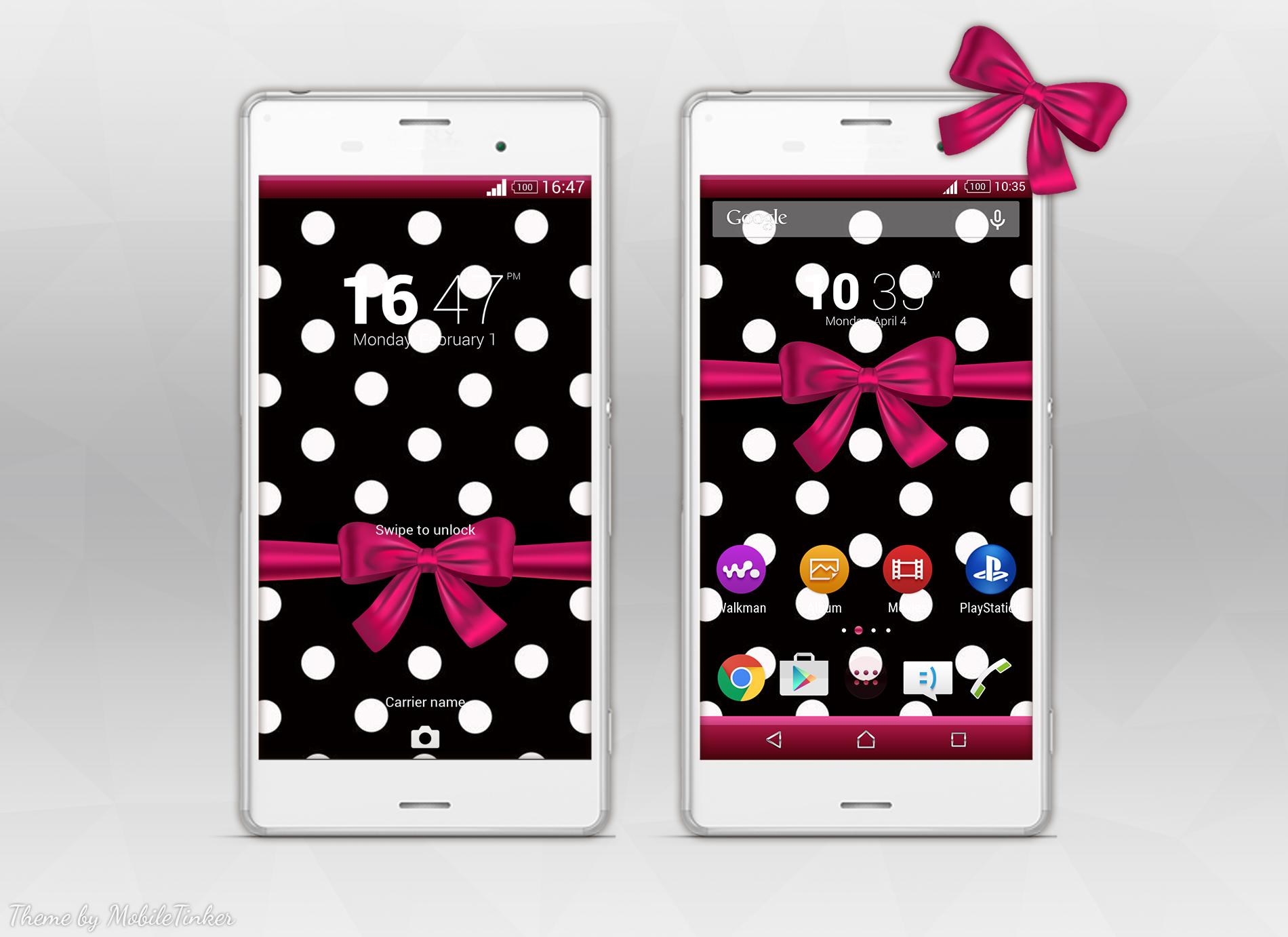 Android application Polka XperiaN Lollipop Theme screenshort