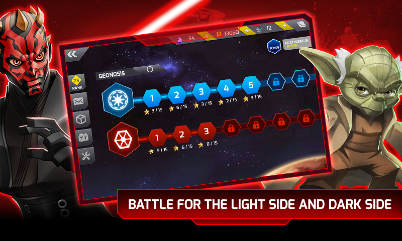 Android application Star Wars ™: Galactic Defense screenshort