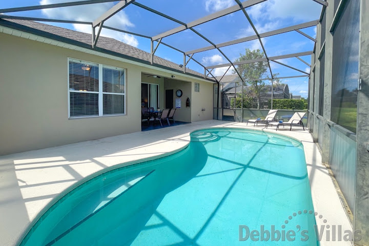 Private pool perfect for adults and kids alike to enjoy at this Windsor Palms vacation villa