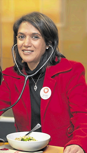 HEART-HEALTHY: Heleen Meyer and Dr Vash Mungal-Singh
