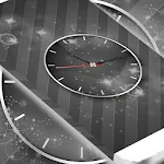 Grey Shades Clock Wallpaper Apk