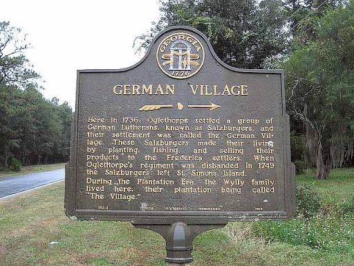 Here in 1736, Oglethorpe settled a group of German Lutherans, known as Salzburgers, and their settlement was called the German Village. These Salzburgers made their living by planting, fishing,...
