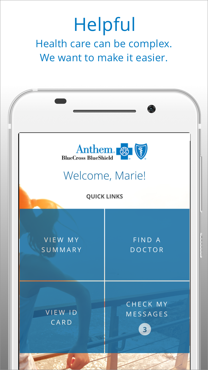 Android application Anthem Blue Cross Blue Shield screenshort