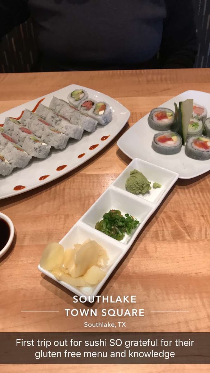 Gluten-Free at Sushi Zushi