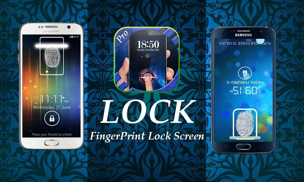 Android application fingerprint lock screen prank screenshort