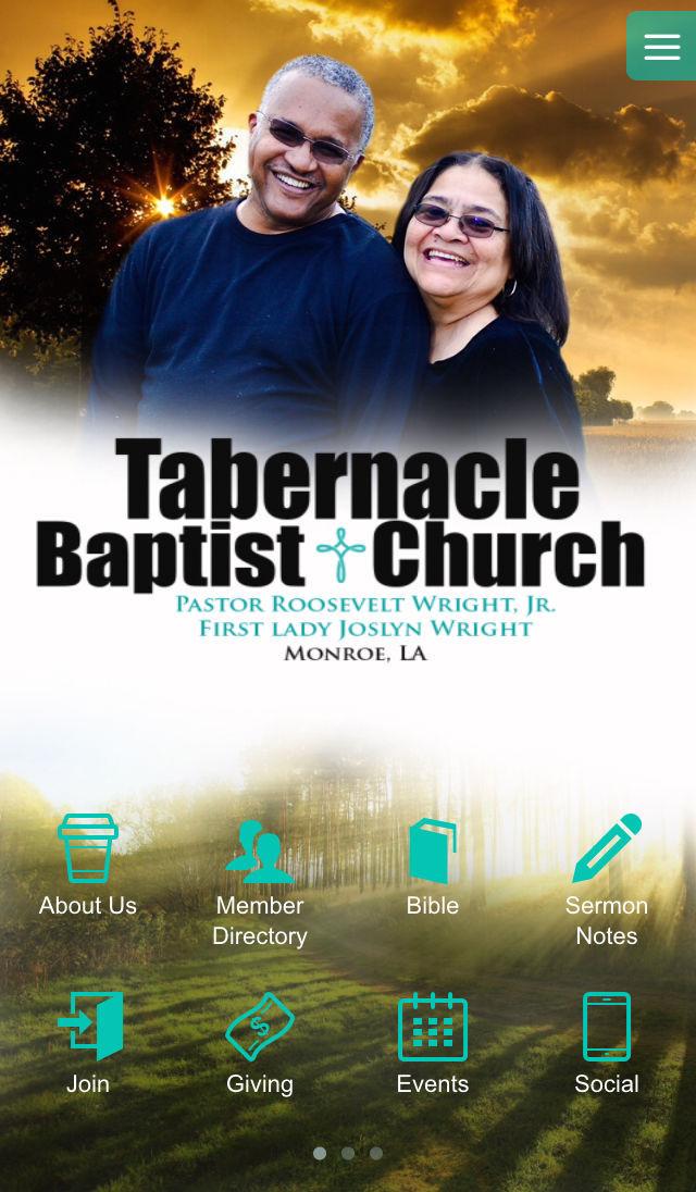 Android application Tab Church screenshort