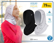 A Moroccan advert for Decathlon's running hijab, which was set to go on sale in 49 countries in March.
