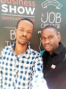 Founders  of Pureponics-Aquaponics Goodwill Moloko, left, and  Michael Manaswe.