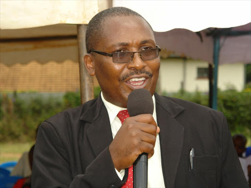 P.A.G General Superintendent Patrick Lihanda At Mululu Primary School on January 31. Photo/Joseph Jamenya.