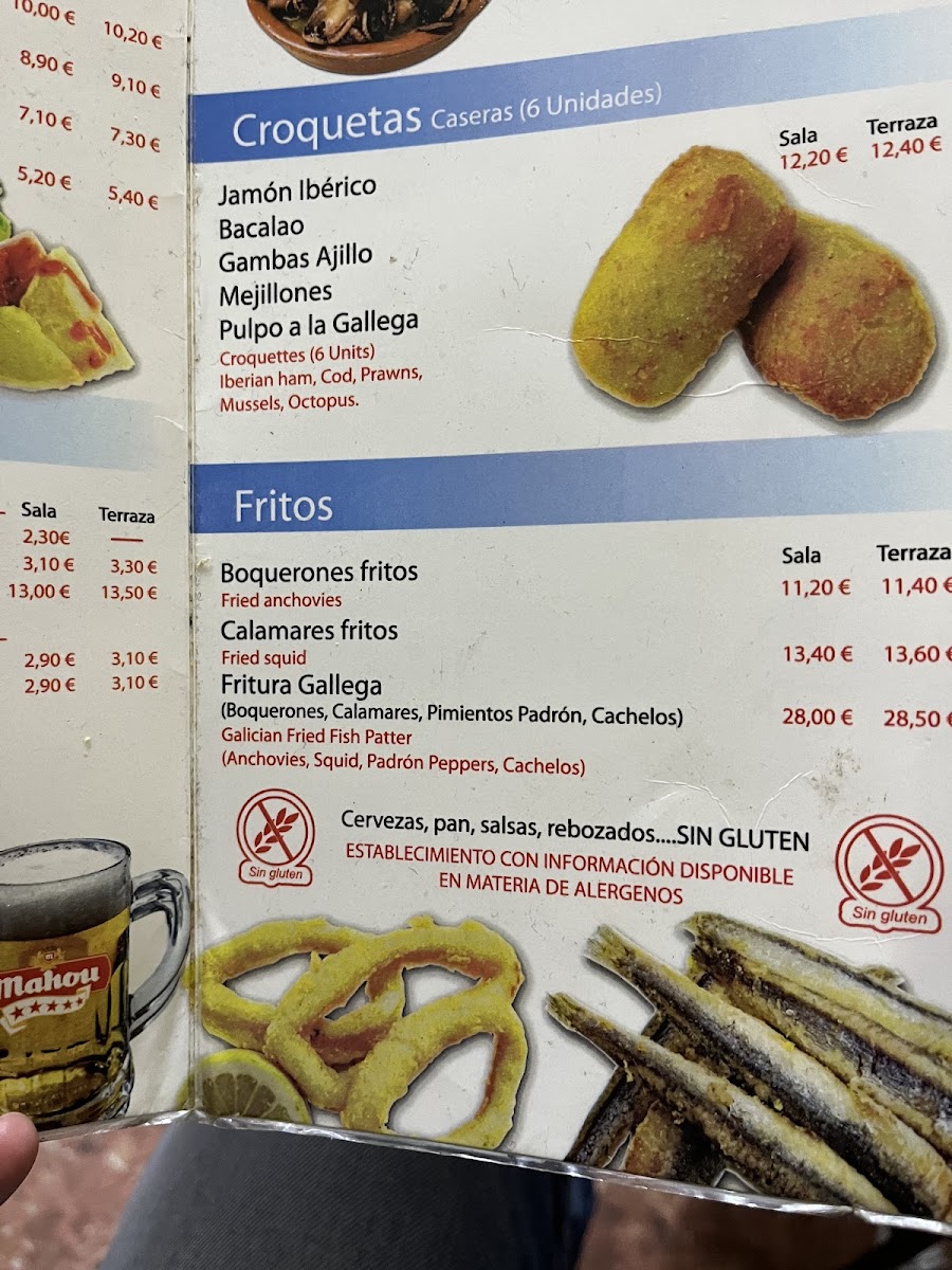 Gluten-Free at Mejillonera El Pasaje. La Ría