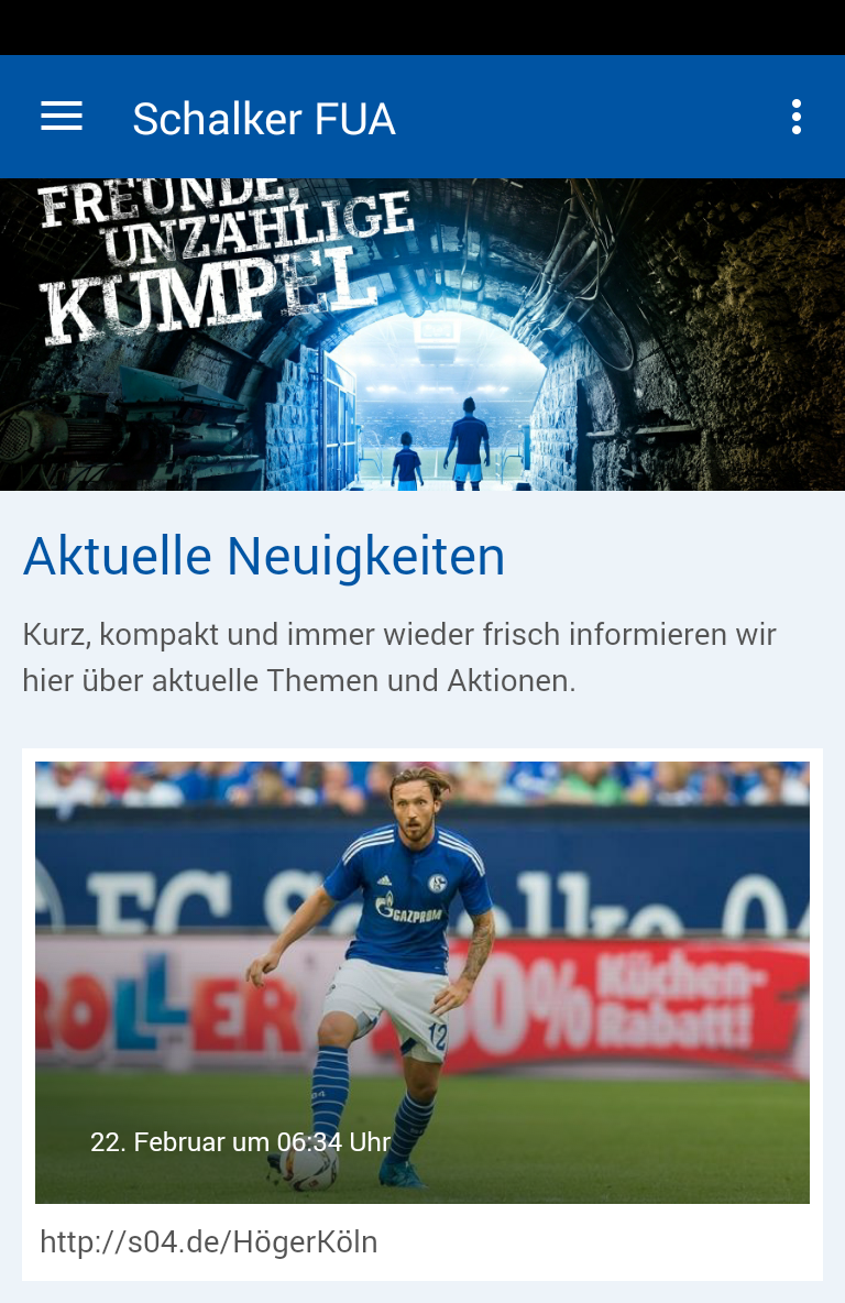 Android application Schalker Freunde Unterallgäu screenshort