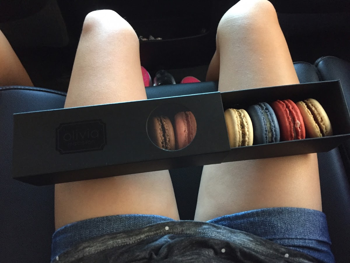 The yummy to go box of macaroons