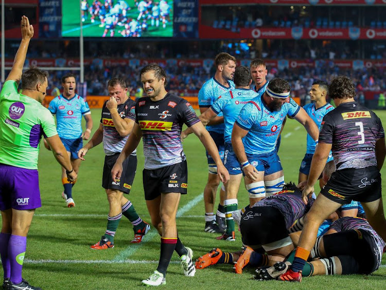 The Bulls in celebration after mauling the Stormers into submission.