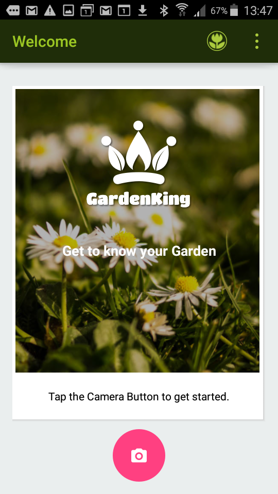 Android application GardenKing screenshort