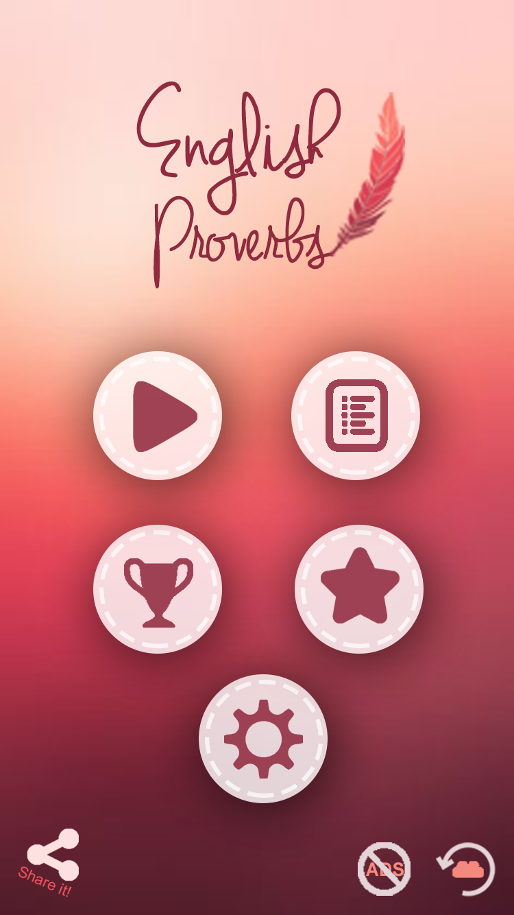 Android application English Proverbs the game screenshort