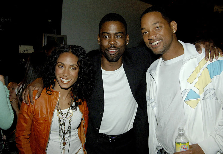 Jada Pinkett-Smith, Chris Rock and Will Smith during Nickelodeon's 18th Annual Kids Choice Awards.