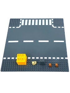 Пластина Baseplate для конструкторов, прямая дорога