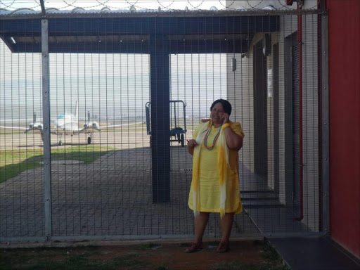 FURIOUS: Nelson Mandela Museum spokeswoman Nokuzola Thethani was among passengers who missed important missed in Johannesburg as flights couldn't take off at the Mthatha Airport due to a breakdown of a fire engine.Picture:SIKHO NTSHOBANE