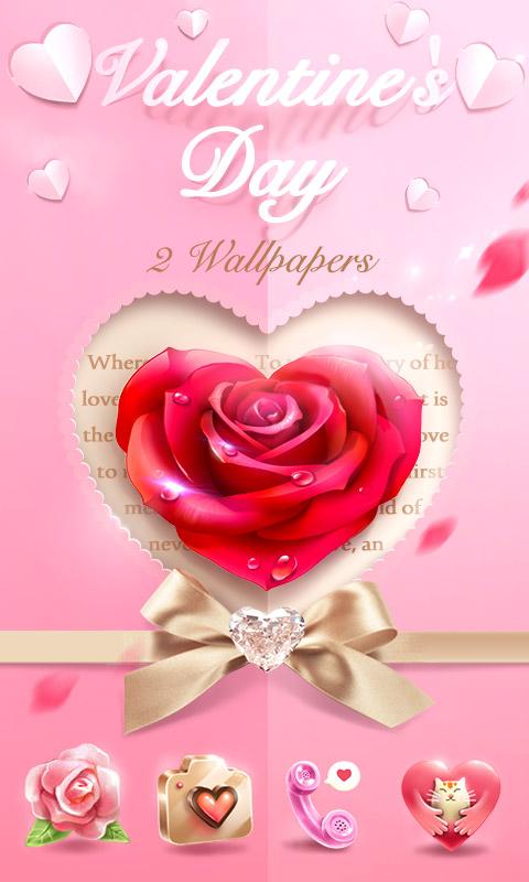 Android application Valentines DayGOLauncherTheme screenshort