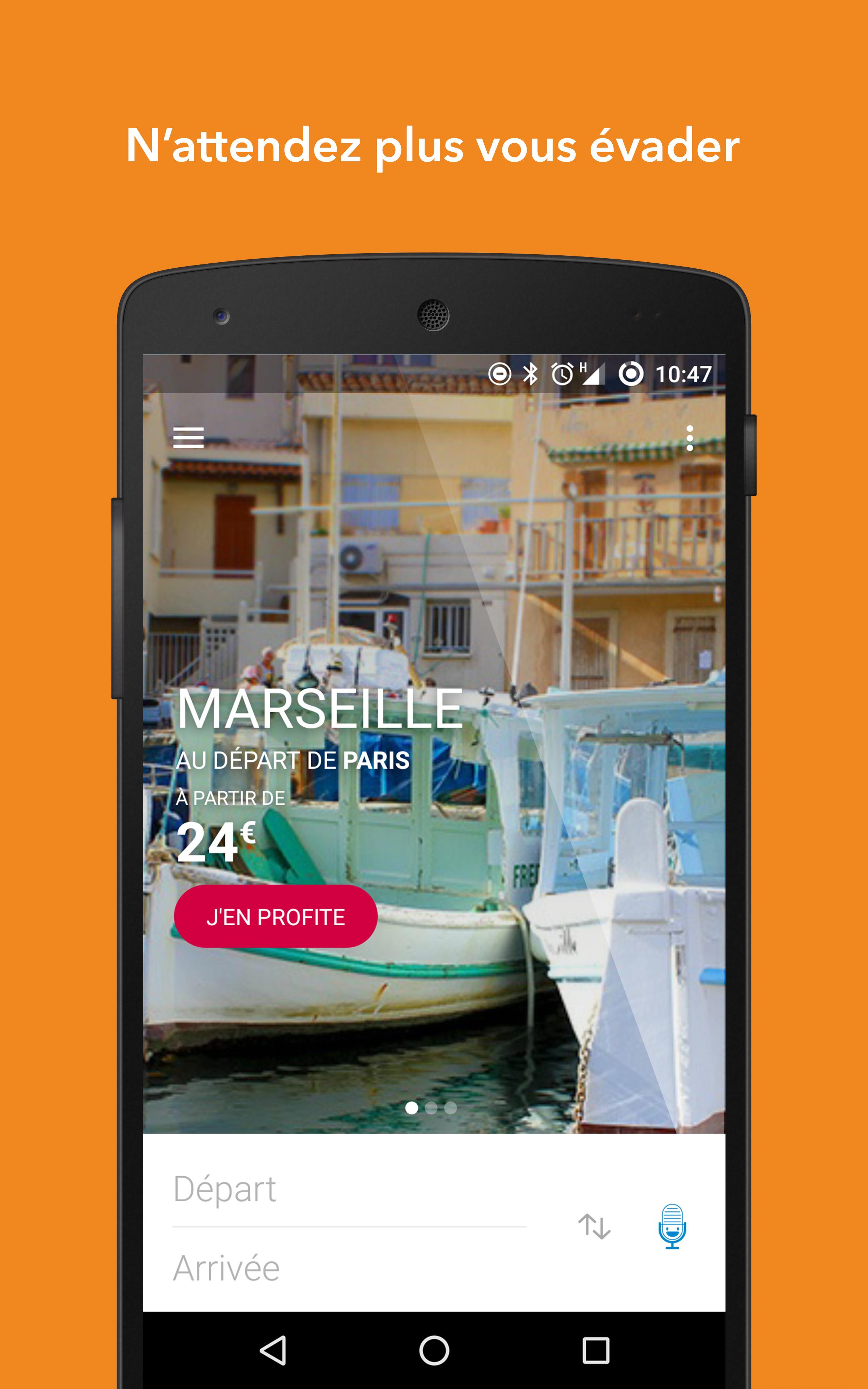 Android application SNCF Connect: Trains & trips screenshort